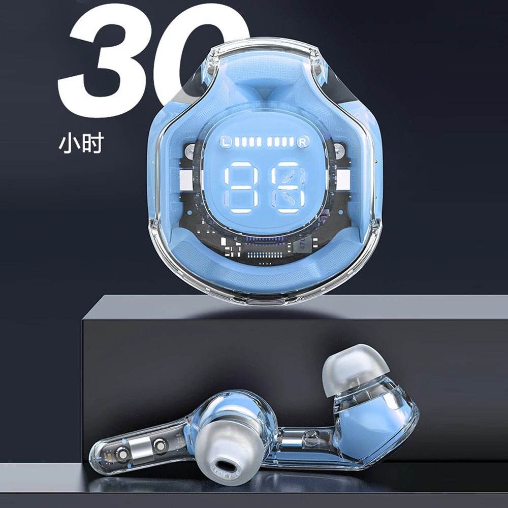 T8 TWS Wireless Bluetooth Earbuds – Precision Sound, Transparent Design - SwiftSouq