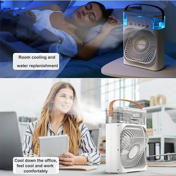 Cooling Fan With Ice - SwiftSouq