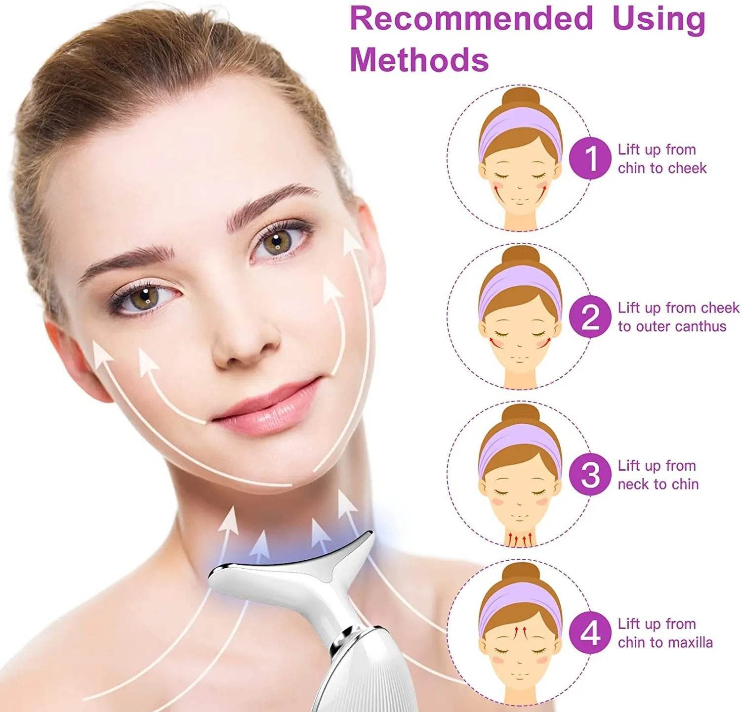 LED Facial & Neck Massager - SwiftSouq