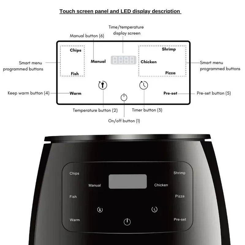 Air Fryer Pot 6L - SwiftSouq