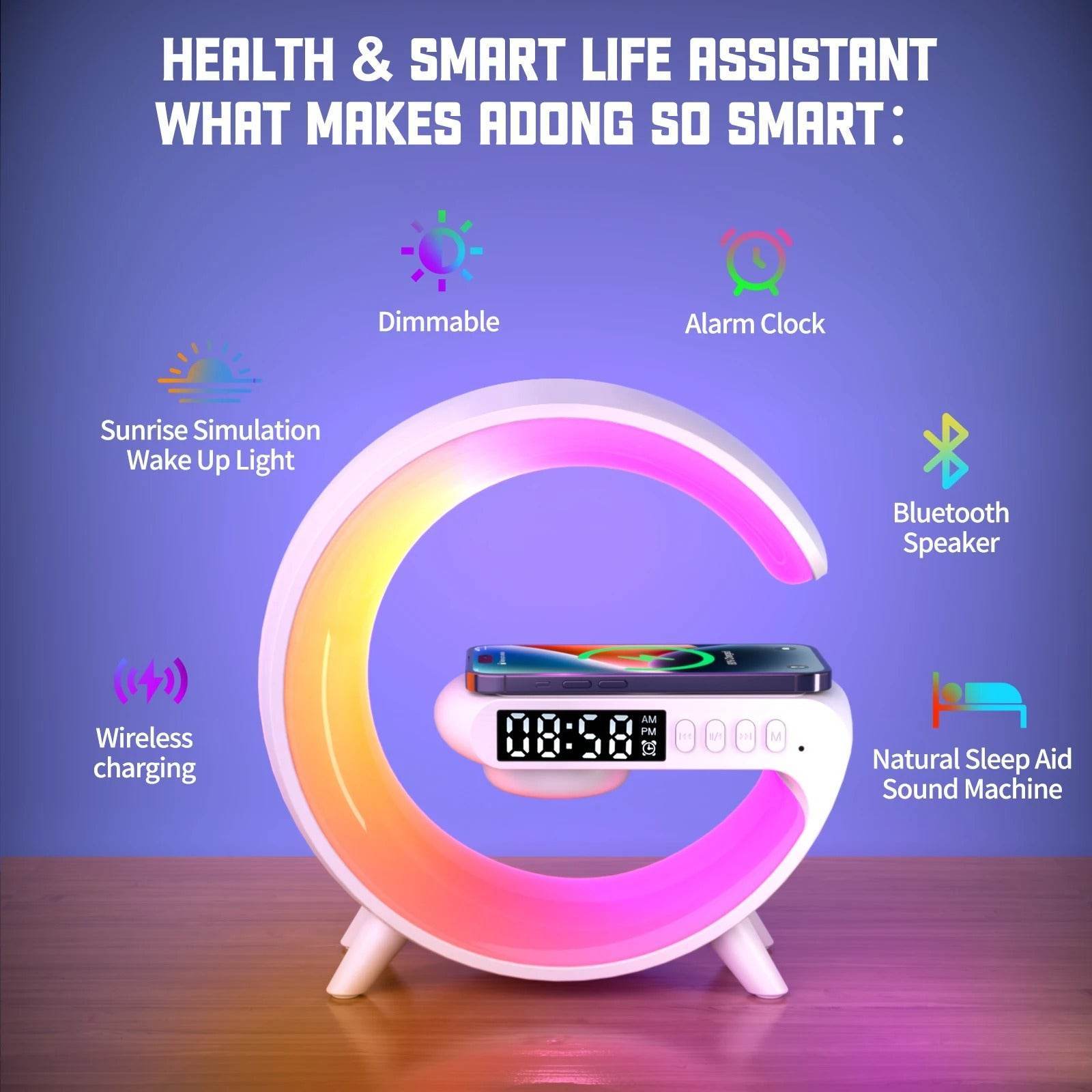 GPED 4-in-1 Smart Alarm Clock - SwiftSouq