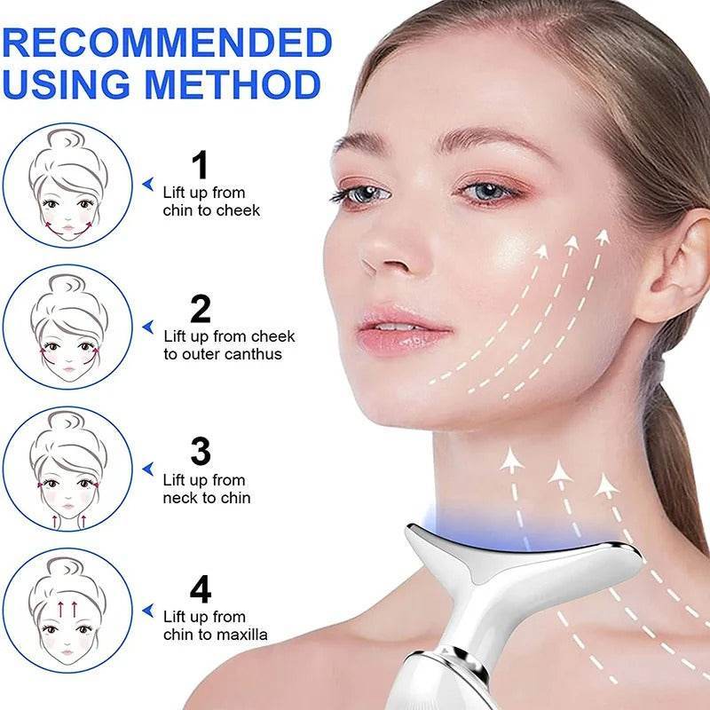 LED Facial & Neck Massager - SwiftSouq