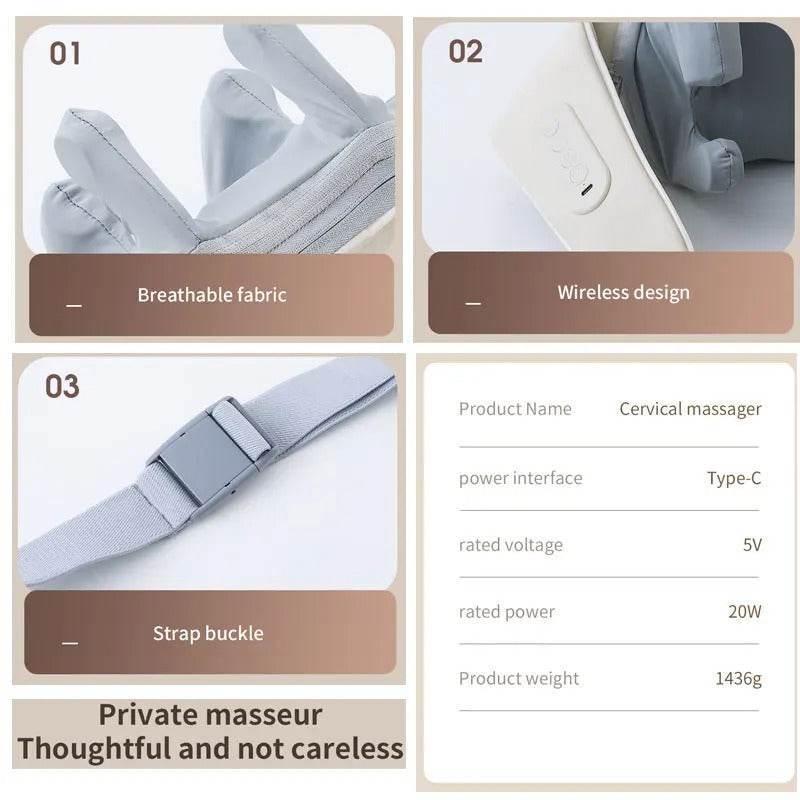 Wireless Neck & Back Massager - SwiftSouq