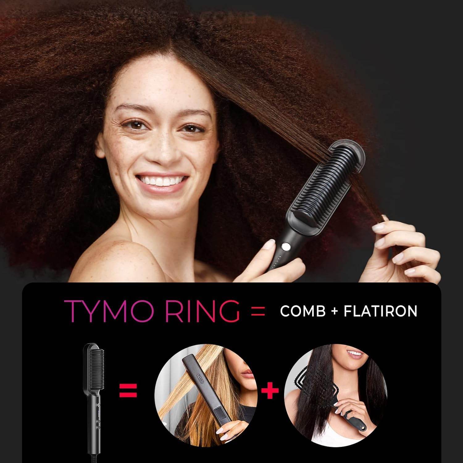 TYMO Hair Straightener Comb - SwiftSouq