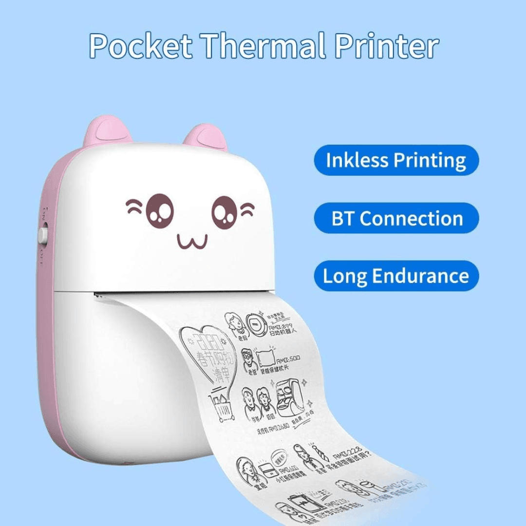 Mini Portable Thermal Printer - SwiftSouq