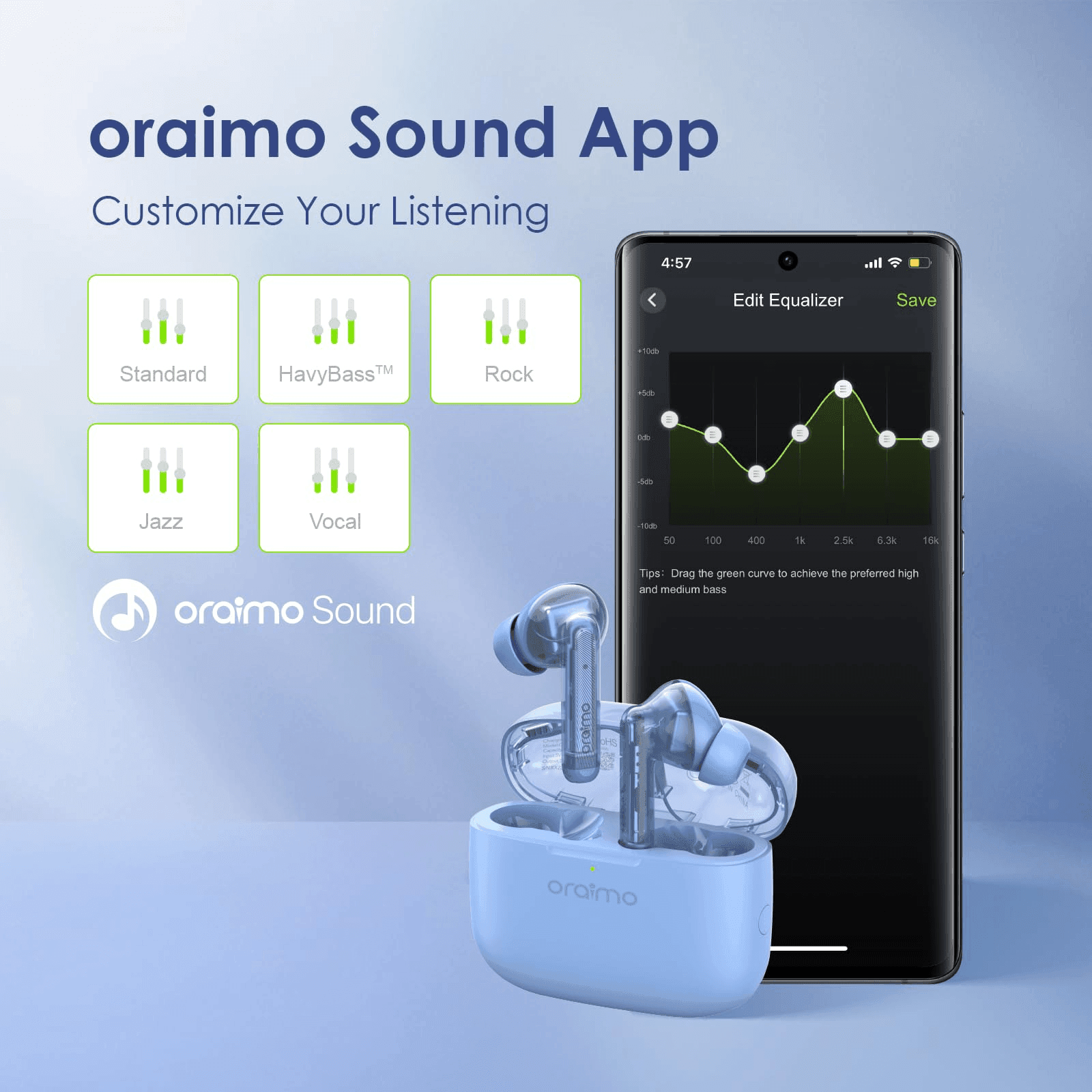 Oraimo Wireless Bluetooth Earbuds - SwiftSouq