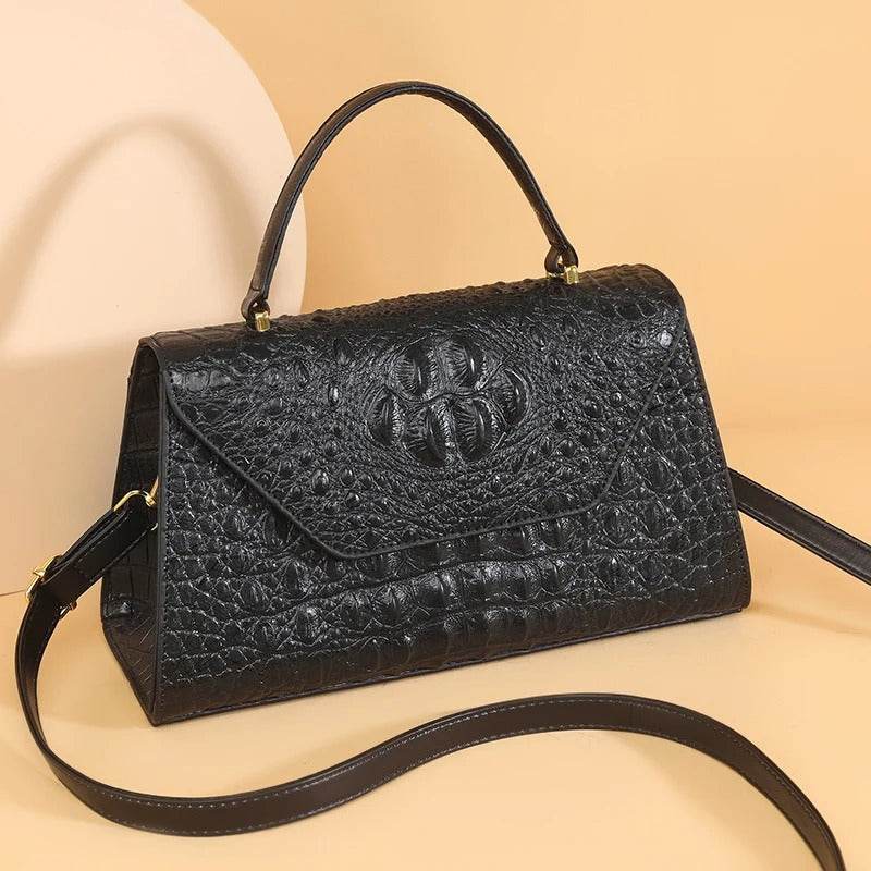 Alligator Tote Shoulder Bag - SwiftSouq