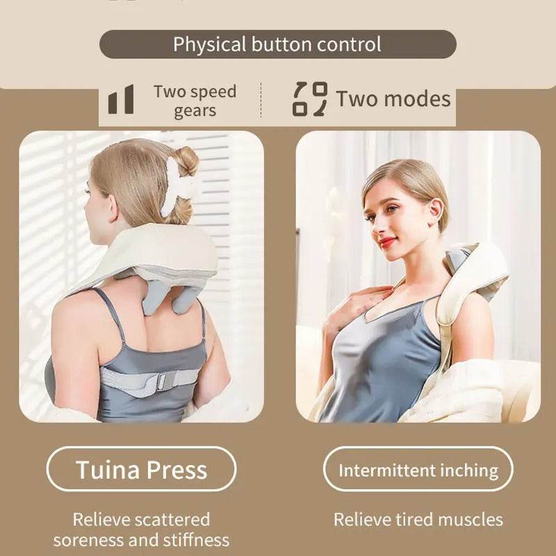Wireless Neck & Back Massager - SwiftSouq