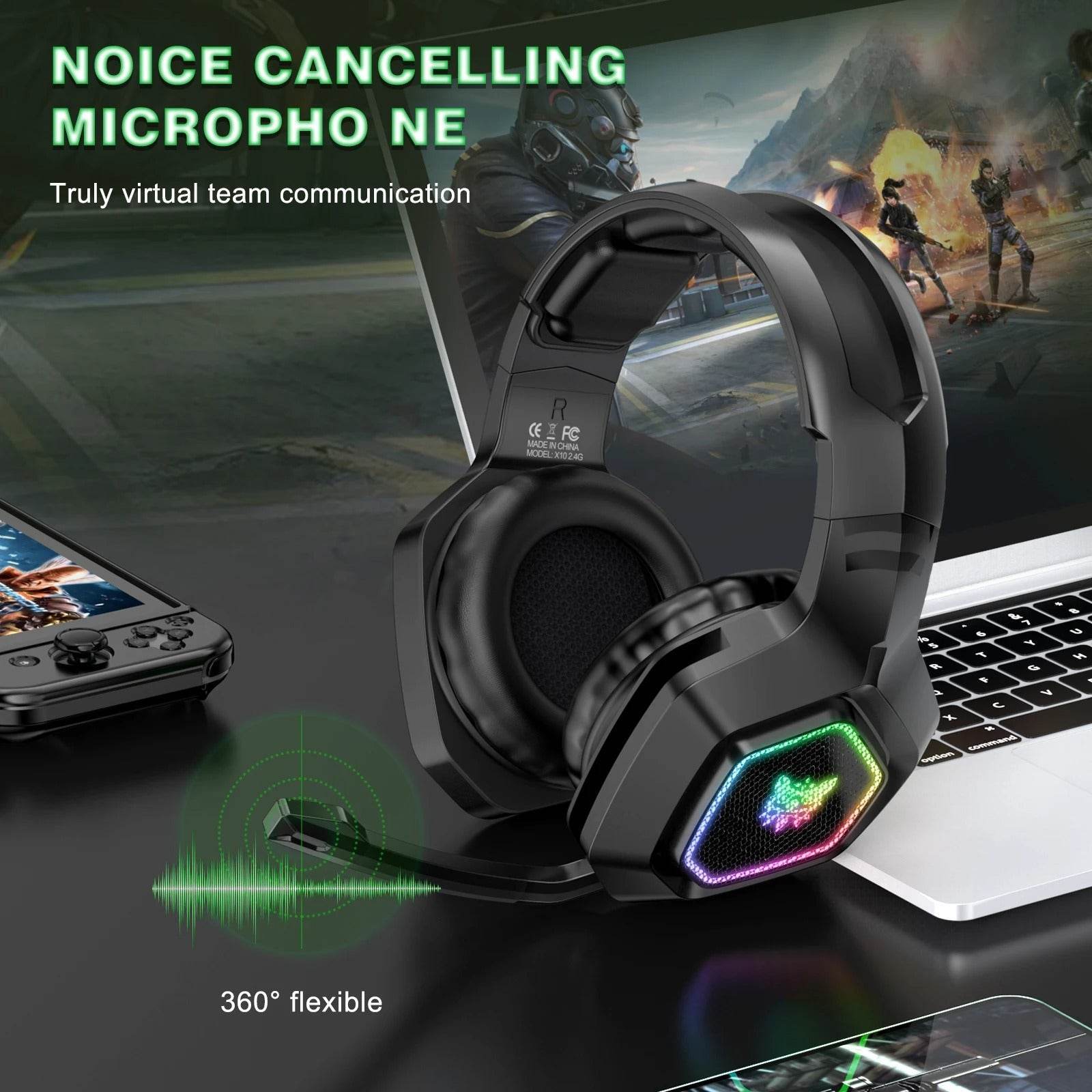 Pro Gaming Over-Ear Headphones - SwiftSouq