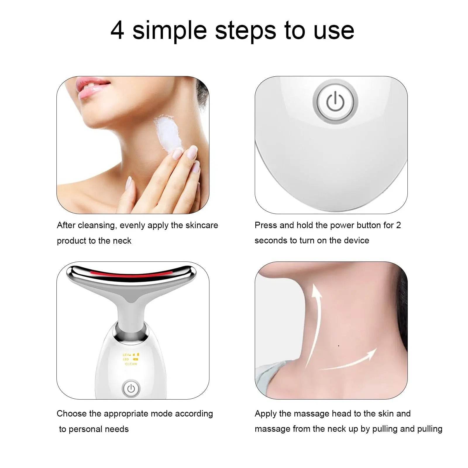 LED Facial & Neck Massager - SwiftSouq