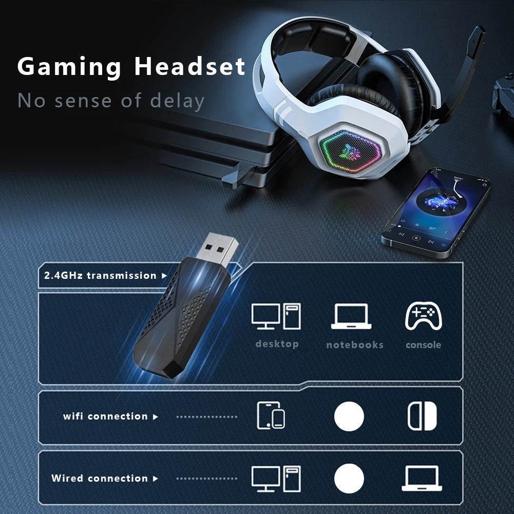 Pro Gaming Over-Ear Headphones - SwiftSouq