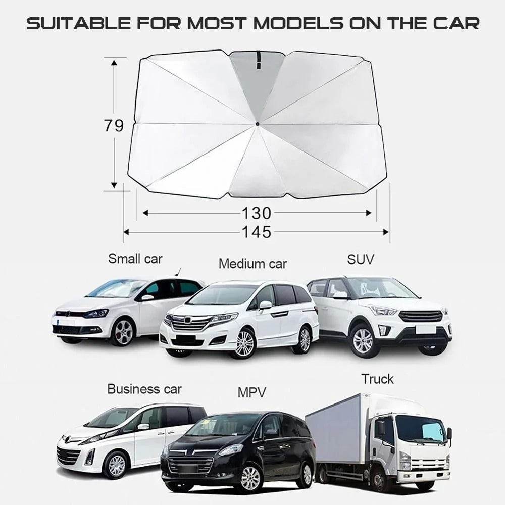 Foldable Car Sunshade Umbrella - SwiftSouq