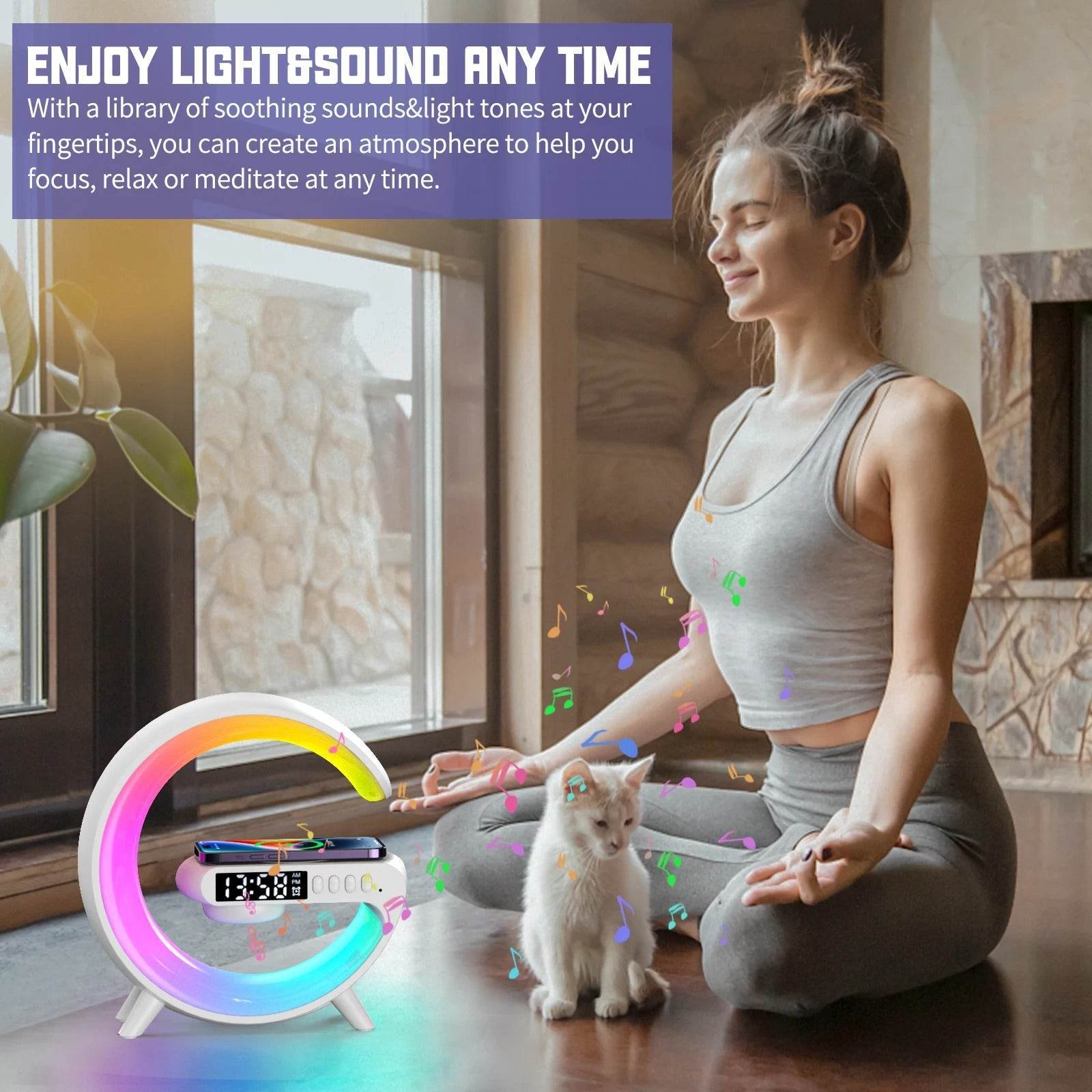 GPED 4-in-1 Smart Alarm Clock - SwiftSouq