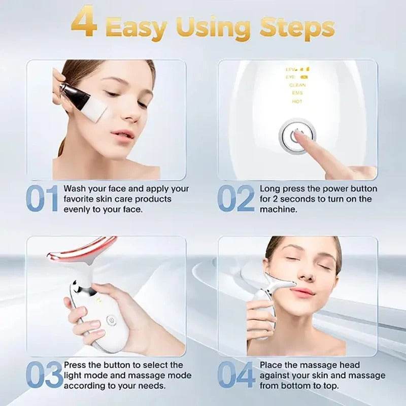 LED Facial & Neck Massager - SwiftSouq