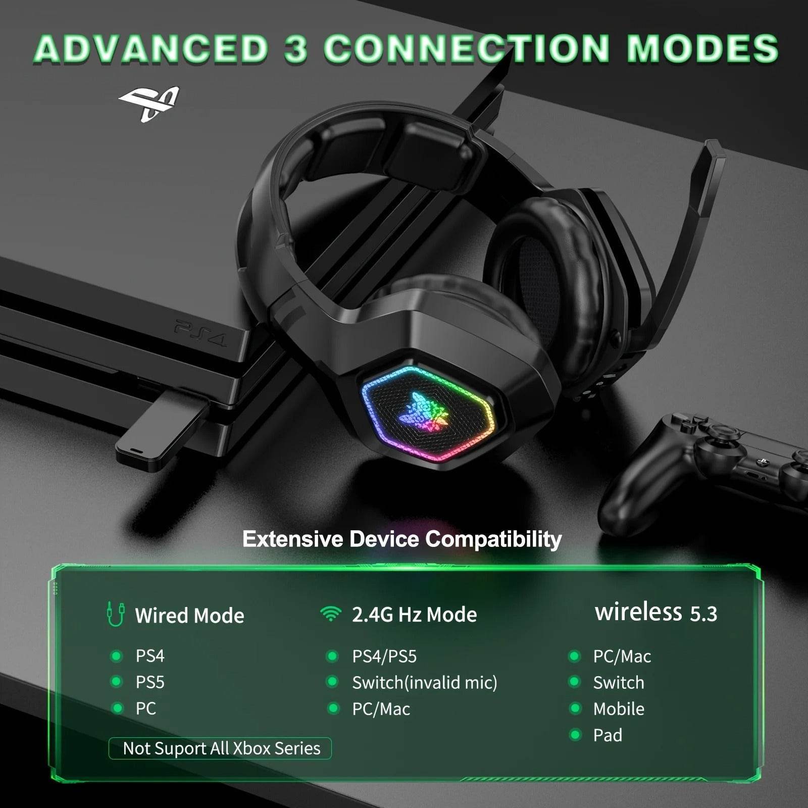 Pro Gaming Over-Ear Headphones - SwiftSouq