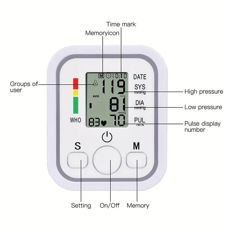 Digital Blood Pressure Monitor - SwiftSouq