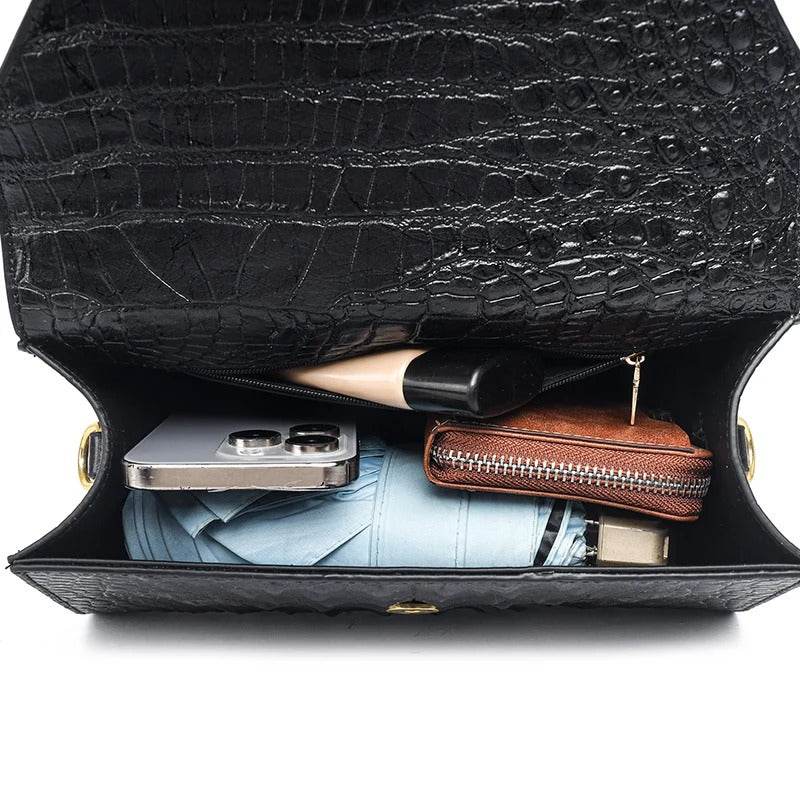 Alligator Tote Shoulder Bag - SwiftSouq