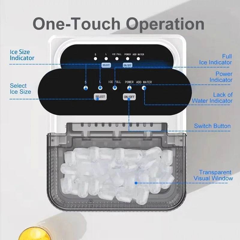 Compact Ice Maker - SwiftSouq